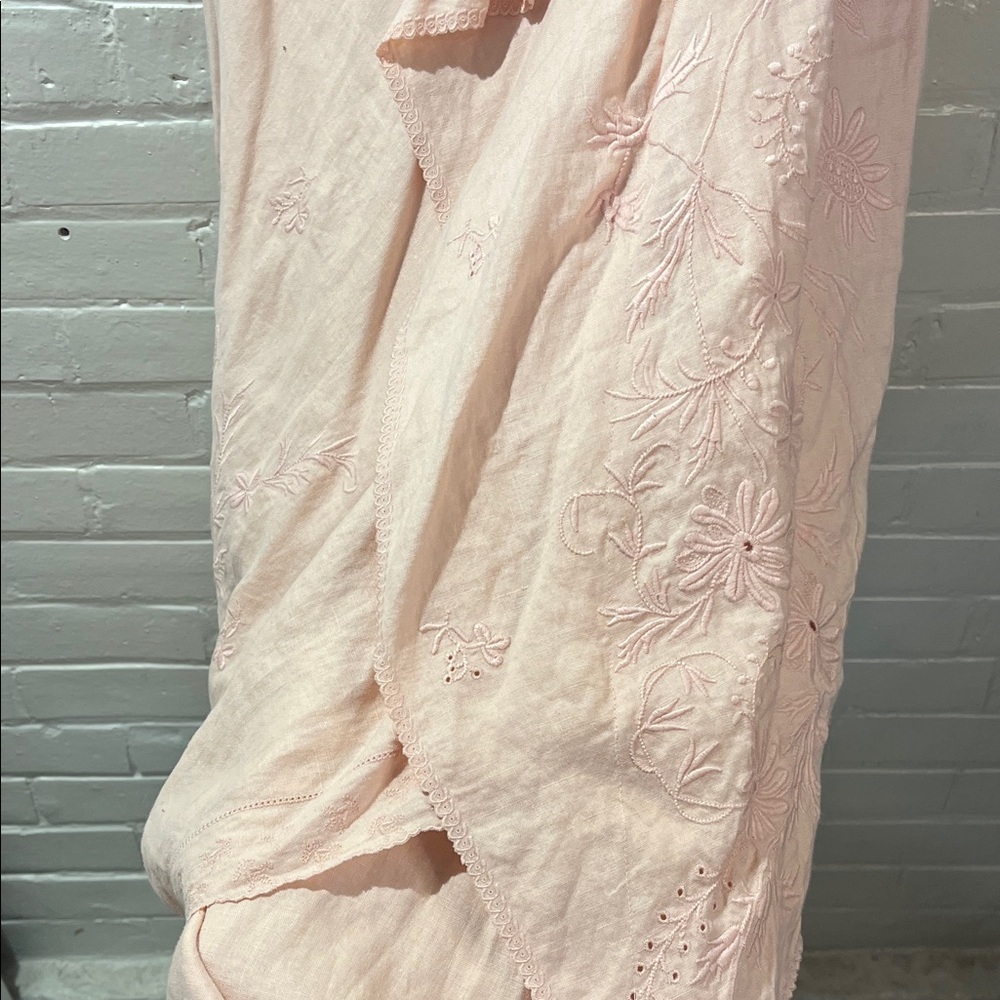 J. Jill Asymmetrical Linen Skirt in Soft Pink NWT - Picture 7 of 8